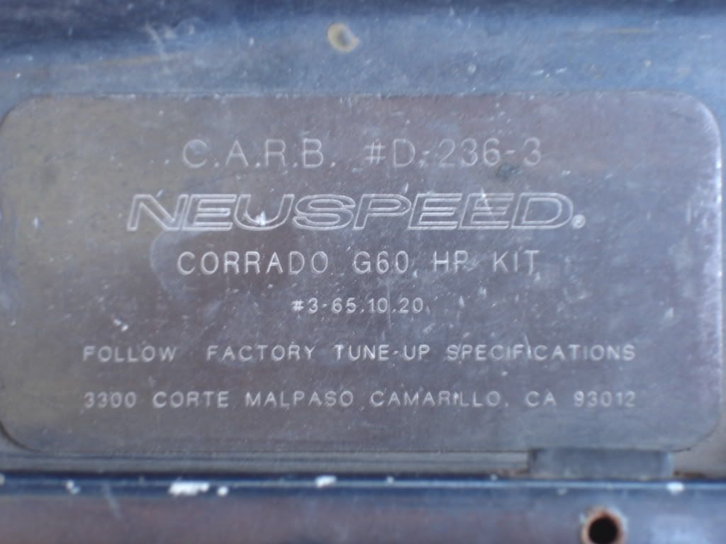 The Corrado CARB EO Number thread